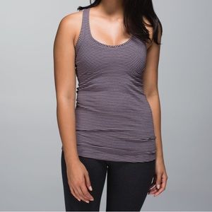 LULULEMON Striped Gray Cool Racerback Tank 4